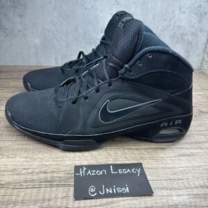 Nike~Men’s~Air Visi Pro 3 Black Basketball Shoes Lace Up Mid Top Size 11.5